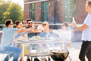 A group of friends having non-alcoholic drinks